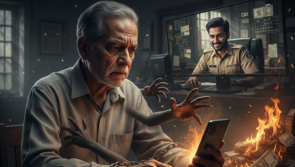 কলকাতায় ডিজিটাল চিতায় শিক্ষক: ২৫ দিন ঘরে বন্দি, একটানা ভিডিও কলের পর লুট হলো ৪৬ লক্ষ টাকা