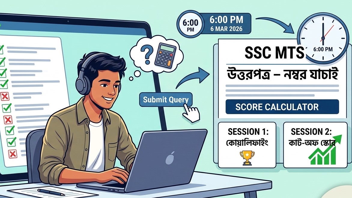 SSC MTS Answer Key 2026 : ssc.gov.in-এ প্রকাশিত হলো এমটিএস উত্তরপত্র, সরাসরি ডাউনলোড লিঙ্ক ও নম্বর গণনার পদ্ধতি