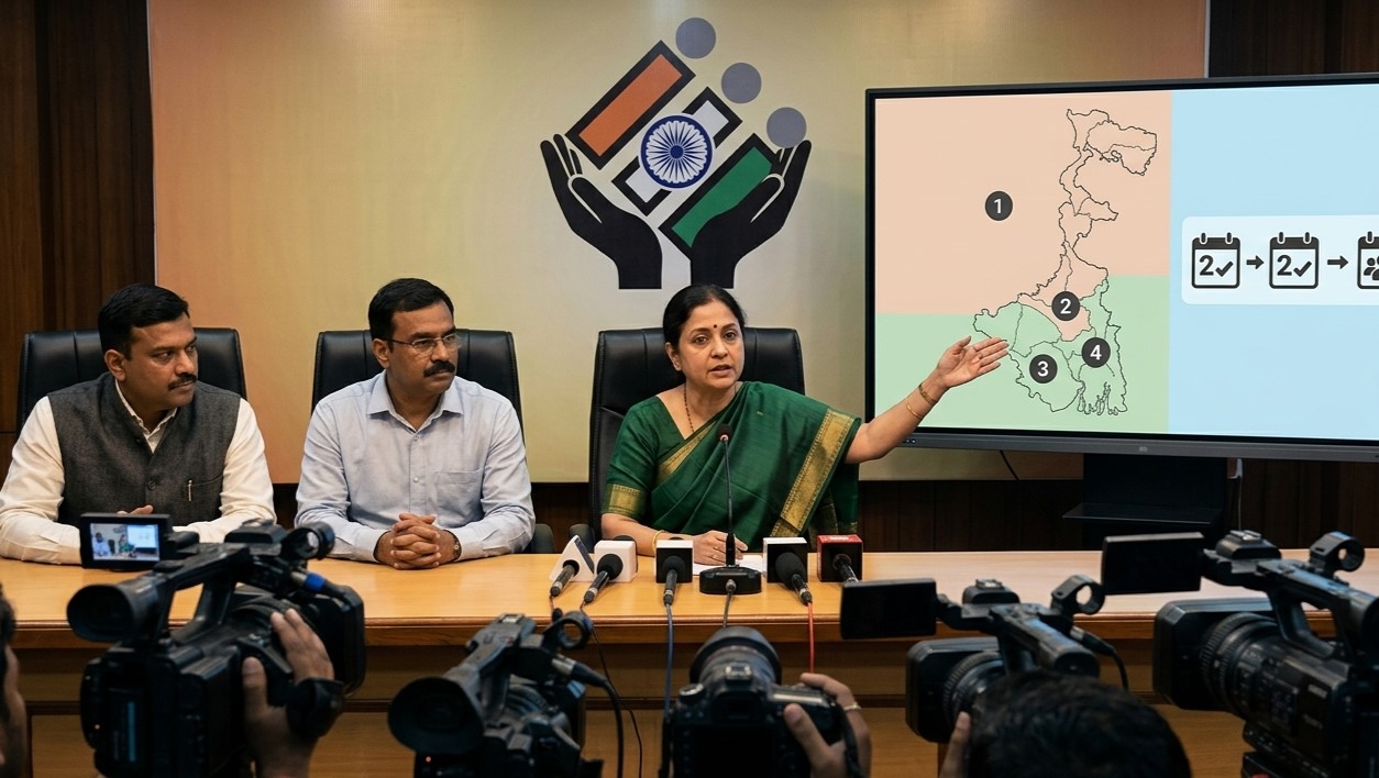 West Bengal Election 2026 Schedule Update: নির্বাচনের তারিখ ঘোষণা ও দুই দফার ভোটের সম্পূর্ণ নির্ঘণ্ট নিয়ে বিস্তারিত প্রতিবেদন।