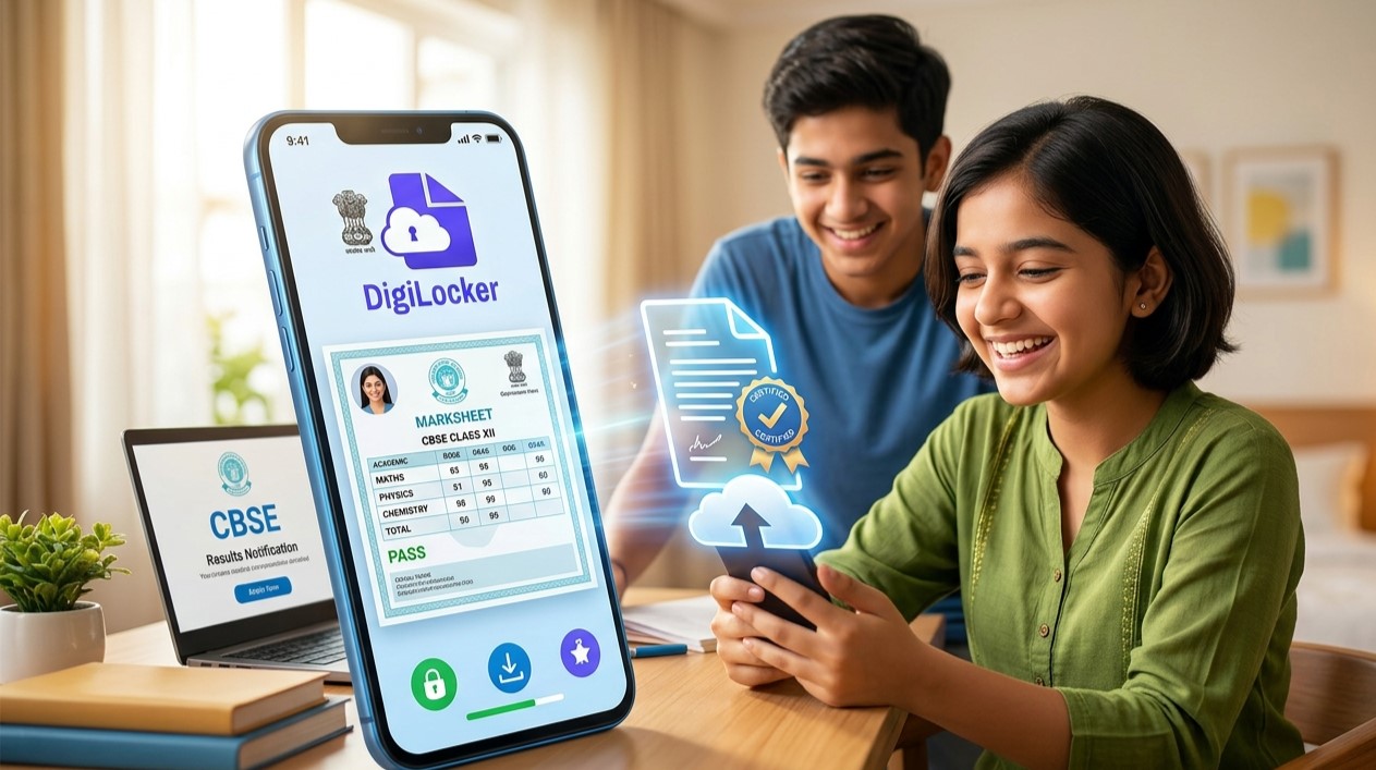 CBSE Class 12 Result 2026 DigiLocker Download: মোবাইল দিয়ে মার্কশিট ও সার্টিফিকেট সংগ্রহের সম্পূর্ণ স্টেপ-বাই-স্টেপ গাইড ও আপডেট তথ্য।