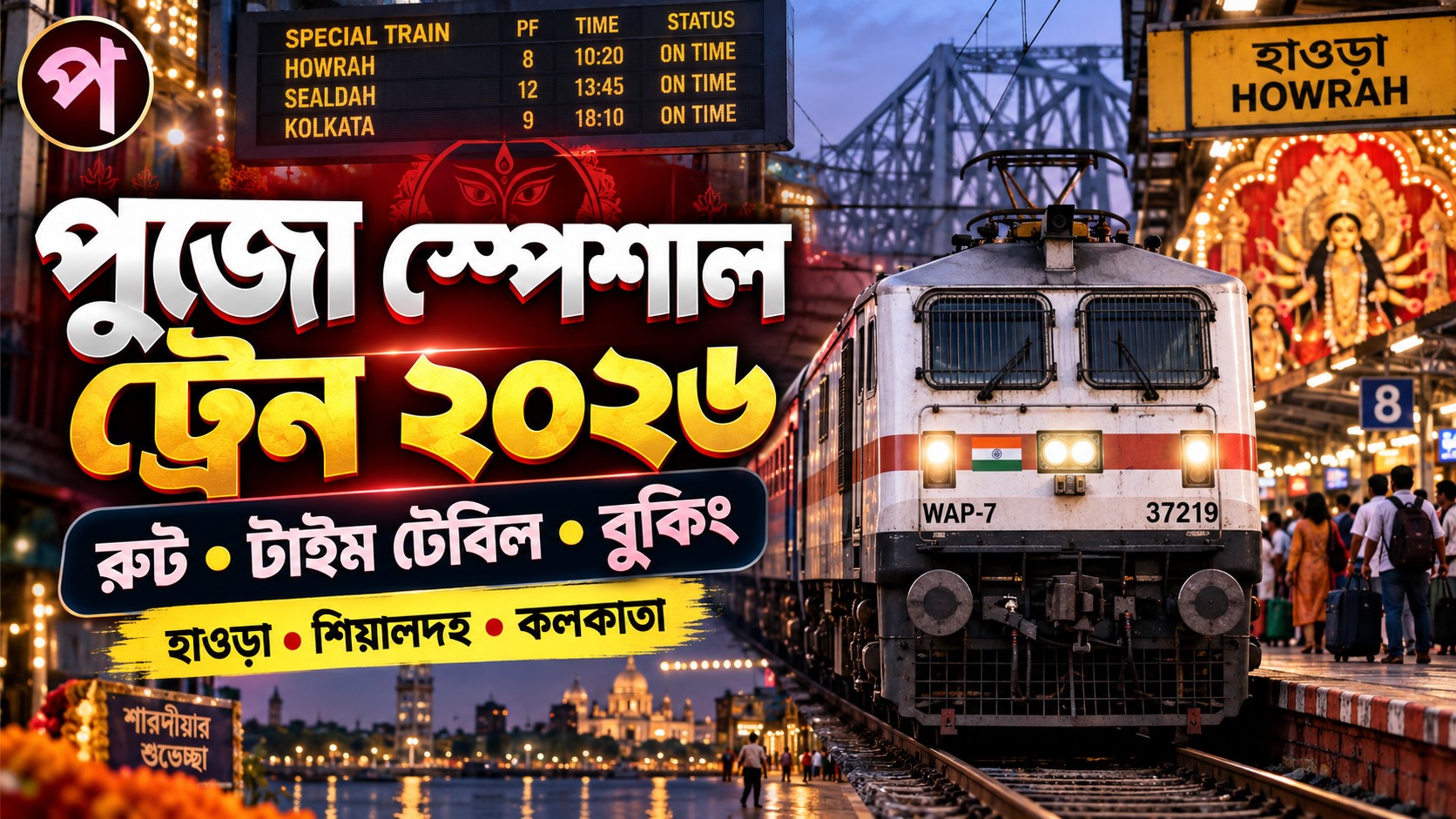 Puja Special Train 2026: হাওড়া–শিয়ালদহসহ রুট, Timetable ও Booking Update