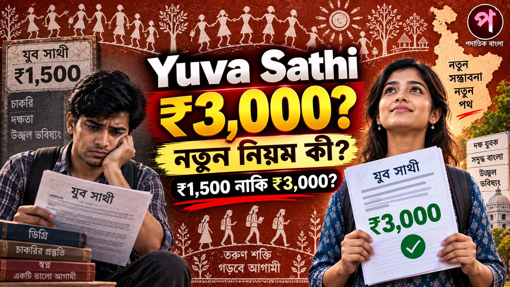 Yuva Sathi 2026: ₹3,000 Yuva Shakti, আবেদন, যোগ্যতা, Status ও Form PDF