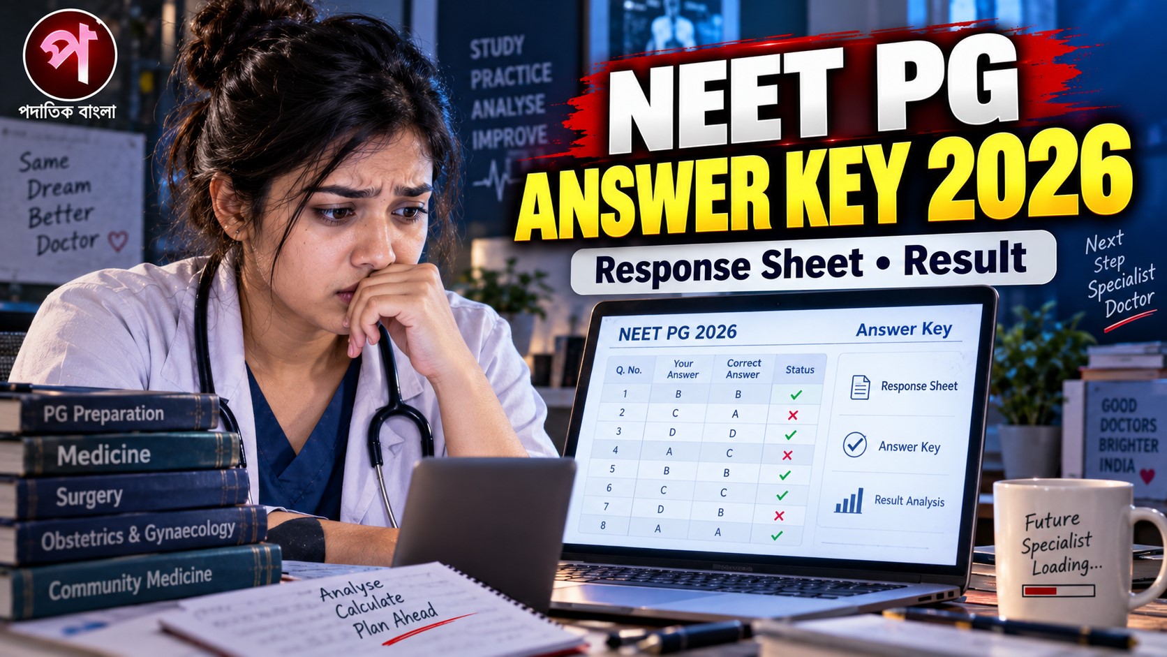NEET PG Answer Key 2026: Response Sheet ও Result-এর বর্তমান আপডেট