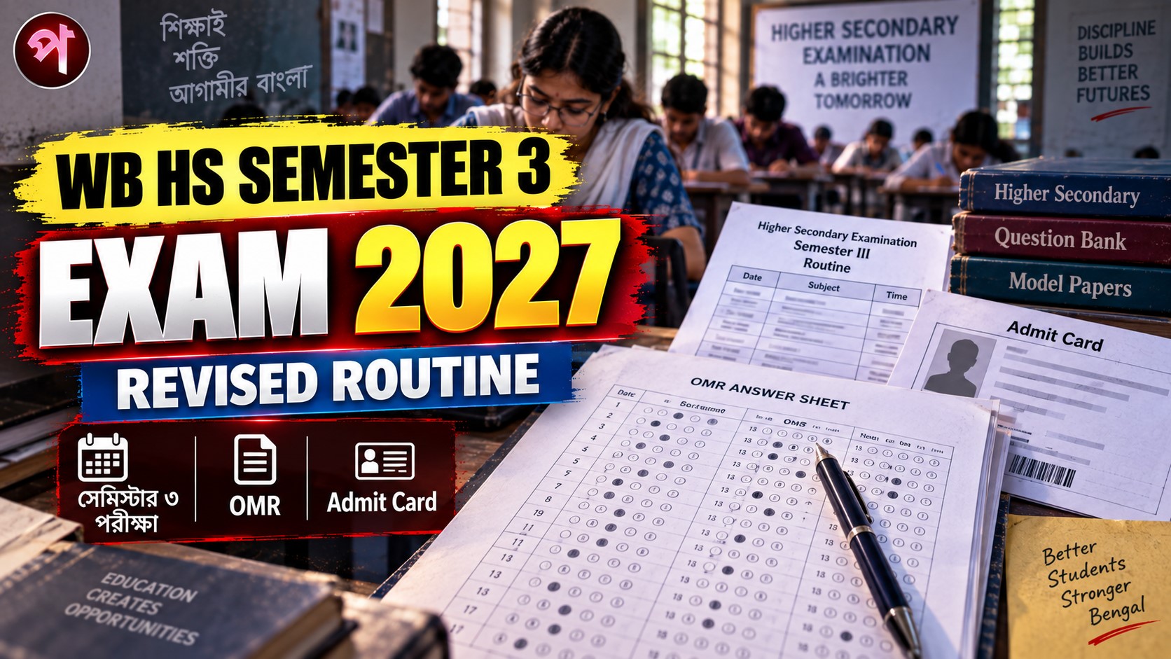 WB HS Semester 3 Exam 2027: Revised Routine, OMR ও Admit Card-এর নিয়ম