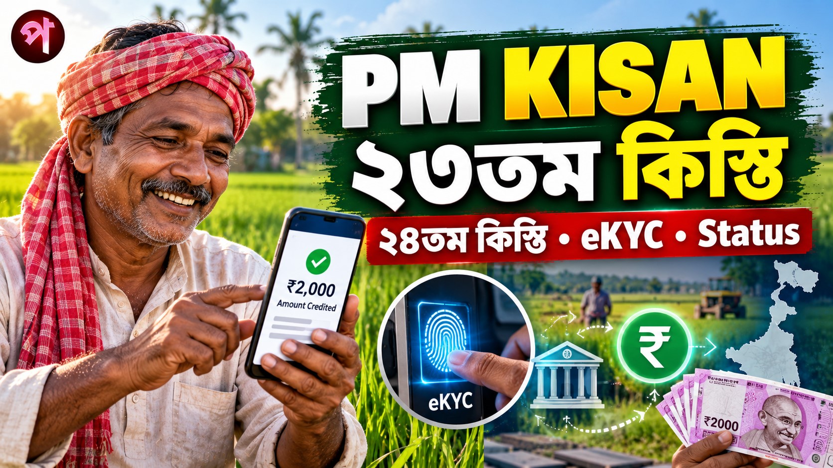 PM Kisan Samman Nidhi Update West Bengal: ২৩তম কিস্তি, ২৪তম কিস্তি ও eKYC