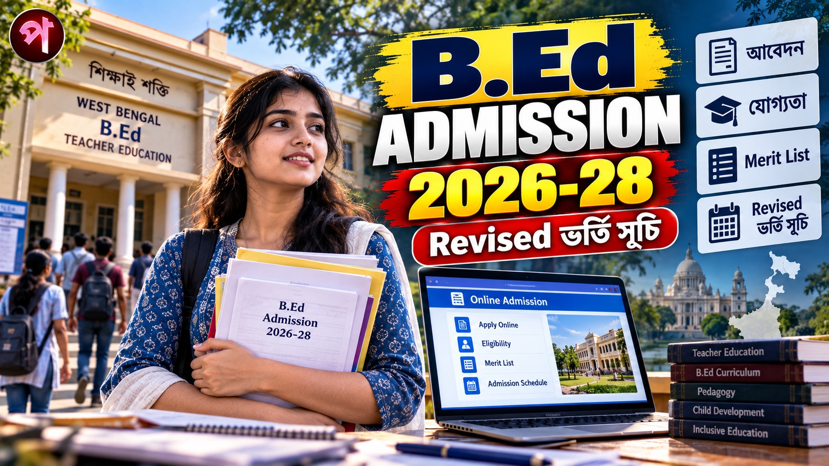 West Bengal B.Ed Admission 2026-28: আবেদন, যোগ্যতা, Merit List ও Revised ভর্তি সূচি